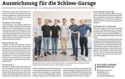Auszeichnung für die Schloss-Garage